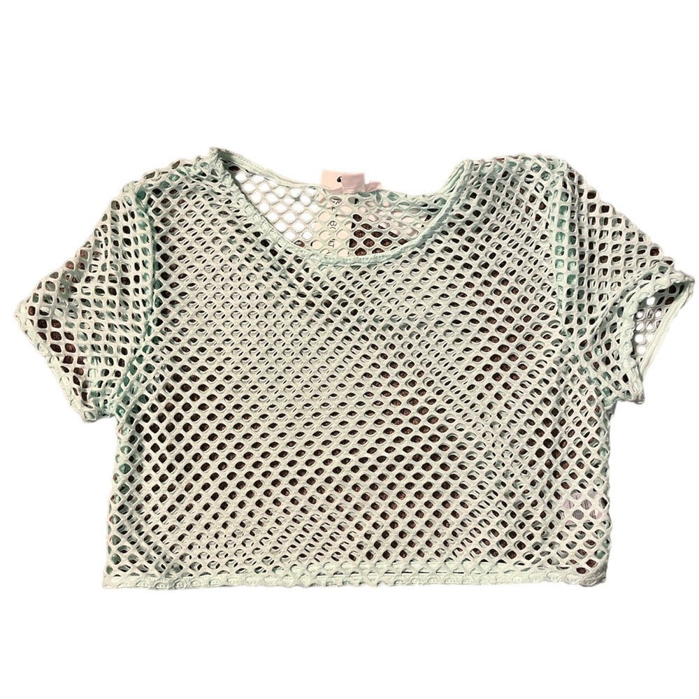 Isla Bonita Mesh net high waist coverup trouser pants and crop top set NWT - Picture 5 of 6